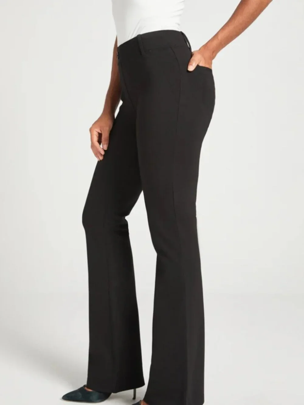 New Betabrand Black Bootcut Two Pocket Dress Pant Yoga Pants XLarge Petite